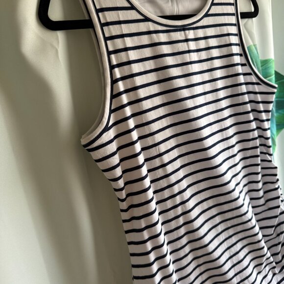 BTFBM Women 2025 Summer Sleeveless Tank Dresses Crew Neck Slim Fit Short Casual - Picture 3 of 5